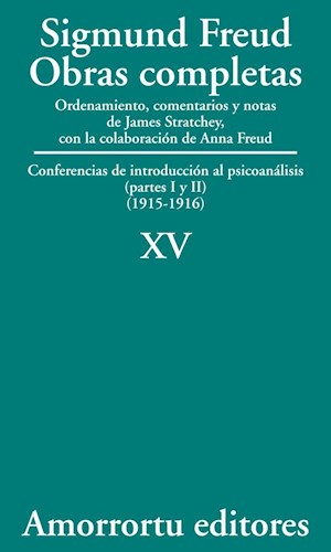 Imagen de portada del libro Conferencias de introducción al psicoanálisis . (Partes I y II)