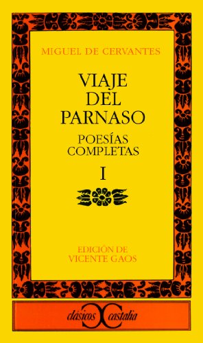 Imagen de portada del libro Viaje del Parnaso. Poesías completas, I