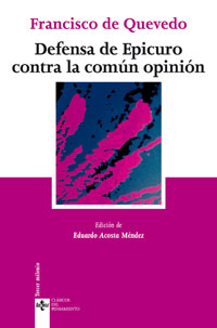 Imagen de portada del libro Defensa de Epicuro contra la común opinión