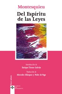 Imagen de portada del libro Del espíritu de las leyes