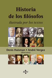 Imagen de portada del libro Historia de los filósofos ilustrada por los textos