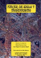 Imagen de portada del libro Fin(es) de siglo y Modernismo : Congreso Internacional Buenos Aires-La Plata agosto 1996