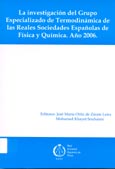 Imagen de portada del libro La investigación del Grupo Especializado de Termodinámica de las Reales Sociedades Españolas de Física y de Química