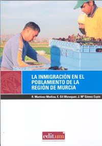 Imagen de portada del libro La inmigración en el poblamiento de la región de Murcia