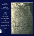 Imagen de portada del libro Actes du VIIème Colloque international de glyptographie de Rochefort-sur-Mer