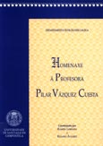 Imagen de portada del libro Homenaxe á profesora Pilar Vázquez Cuesta