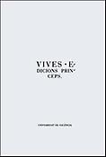 Imagen de portada del libro Vives, edicions princeps