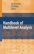 Imagen de portada del libro Handbook of multilevel analysis