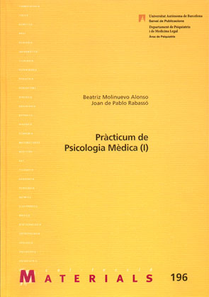 Imagen de portada del libro Pràcticum de psicologia mèdica