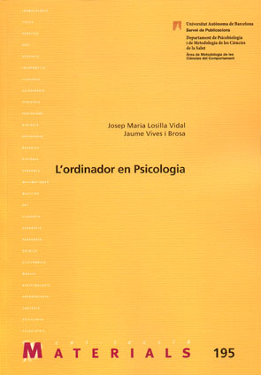 Imagen de portada del libro L'Ordinador en psicologia