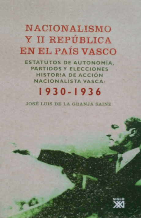 Imagen de portada del libro Nacionalismo y II República en el País Vasco
