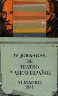 Imagen de portada del libro IV Jornadas de Teatro Clásico Español, Almagro, 1981