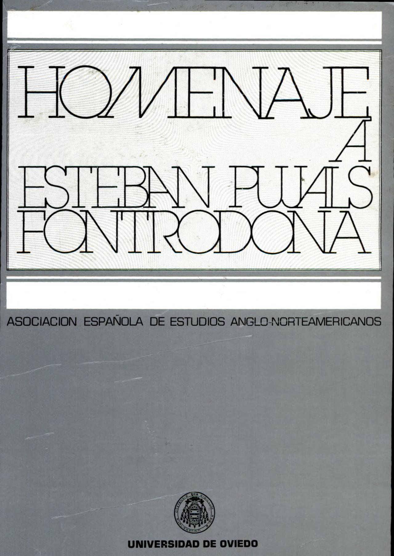 Imagen de portada del libro Homenaje a Esteban Pujals Fontrodona