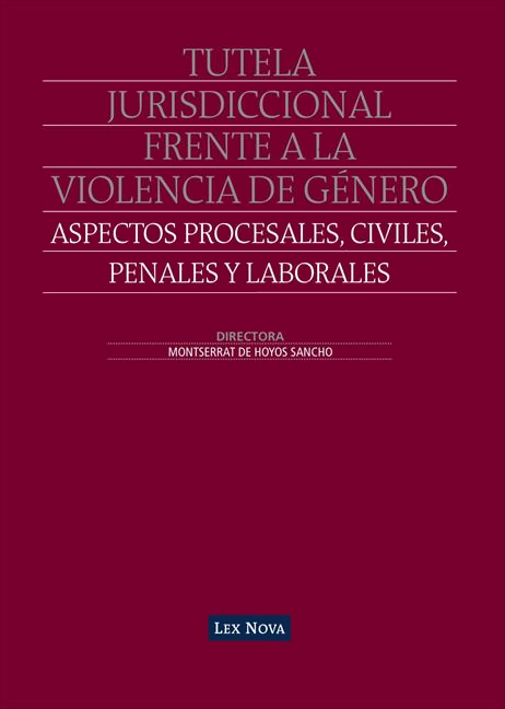 Imagen de portada del libro Tutela jurisdiccional frente a la violencia de género