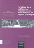 Imagen de portada del libro Movilidad de la población y migraciones en áreas urbanas de España y Portugal