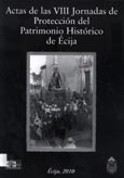 Imagen de portada del libro Actas de las VIII Jornadas de Protección del Patrimonio Histórico de Écija