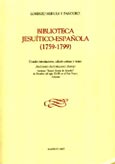 Imagen de portada del libro Biblioteca jesuítico-española (1759-1799)