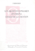 Imagen de portada del libro Los archivos familiares en España