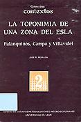 Imagen de portada del libro La toponimia de una zona del Esla