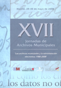 Imagen de portada del libro XVII Jornadas de Archivos Municipales