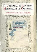 Imagen de portada del libro III Jornadas de Archivos Municipales de Cantabria