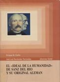 Imagen de portada del libro El "Ideal de la humanidad" de Sanz del Río y su original alemán