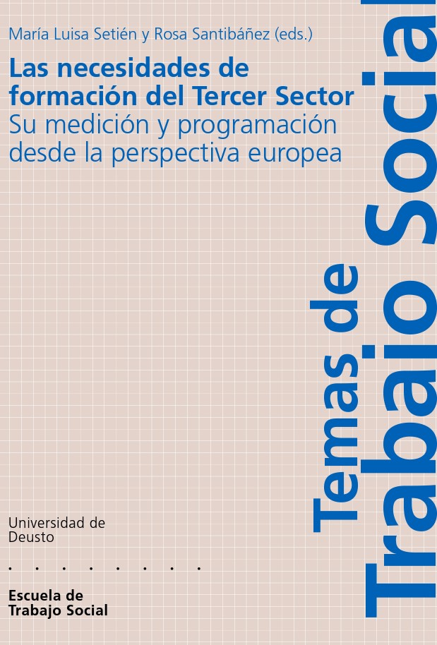 Imagen de portada del libro Las necesidades de formación del Tercer Sector