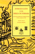 Imagen de portada del libro Introducción a la Biblia de Ferrara : actas del Simposio Internacional sobre la Biblia de Ferrara : Sevilla, 25-28 de noviembre de 1991