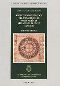 Imagen de portada del libro Colección diplomática del Monasterio de Santa María de Villanueva de Oscos (1139-1300)