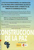 Imagen de portada del libro La política exterior española de construcción de la paz hacia África subsahariana. Balance de las últimas décadas desde la perspectiva del principio de coherencias políticas