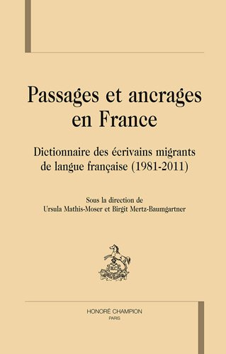 Imagen de portada del libro Passages et ancrages en France
