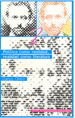 Imagen de portada del libro Política como realidad. Realidad como literatura