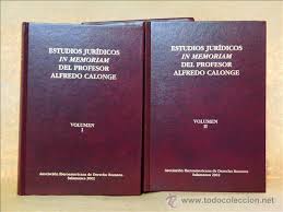 Imagen de portada del libro Estudios jurídicos "in memoriam" del profesor Alfredo Calonge