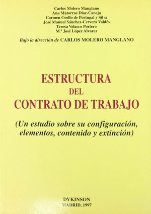 Imagen de portada del libro Estructura del Contrato de Trabajo