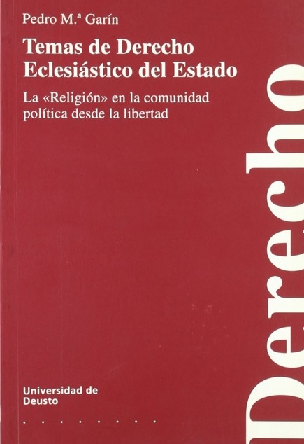 Imagen de portada del libro Temas de Derecho eclesiástico del Estado