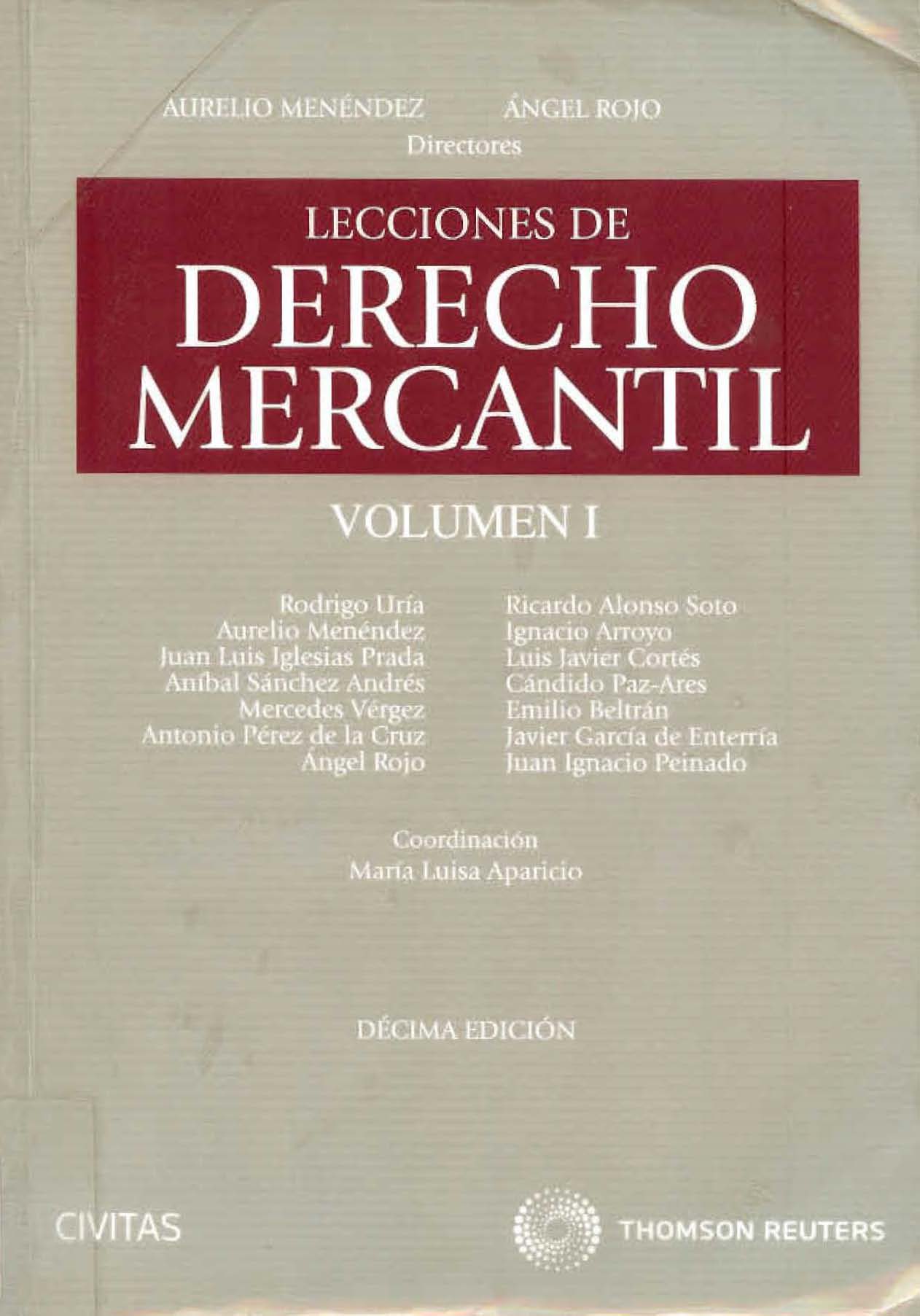 Lecciones de derecho mercantil: Volumen I - Dialnet