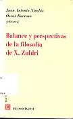 Imagen de portada del libro Balance y perspectivas de la filosofía de X. Zubiri