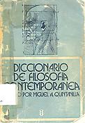 Imagen de portada del libro Diccionario de filosofía contemporánea