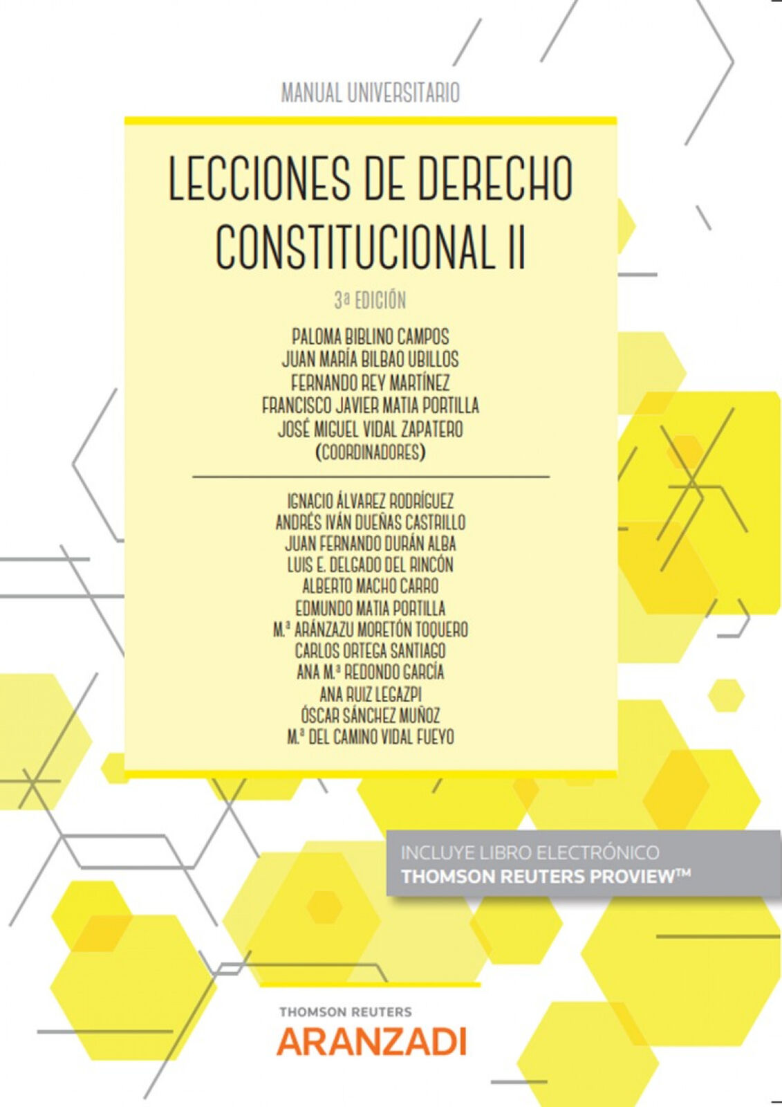 Imagen de portada del libro Lecciones de derecho constitucional II