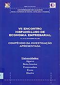 Imagen de portada del libro VII Encontro Hispano-Luso de economia empresarial