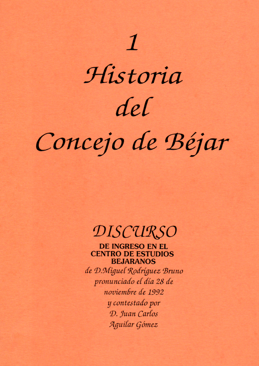 Imagen de portada del libro Historia del concejo de Béjar