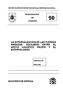 Imagen de portada del libro La externalización en las Fuerzas Armadas