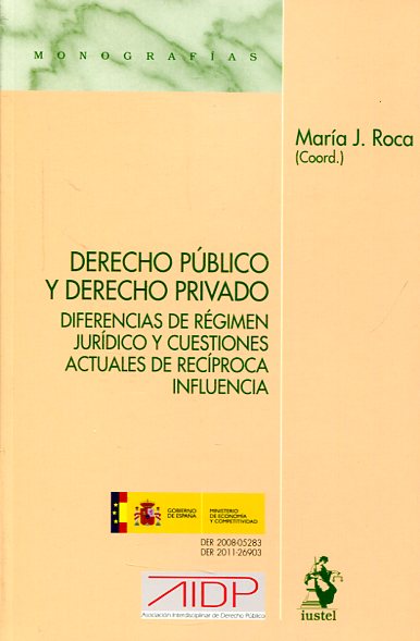 Imagen de portada del libro Derecho público y derecho privado