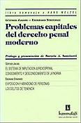 Imagen de portada del libro Problemas capitales del derecho penal moderno