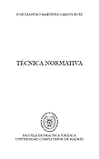 Imagen de portada del libro Técnica normativa