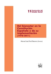 Imagen de portada del libro Del bienestar en la Constitución española y de su implementación (1978-2011)