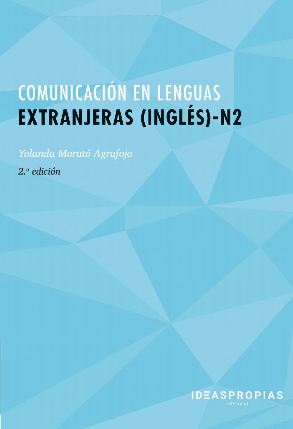 Imagen de portada del libro Comunicación en lenguas extranjeras (inglés)-N2