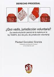 Imagen de portada del libro ¿Quo vadis, jurisdicción voluntaria?