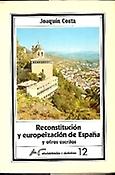 Imagen de portada del libro Reconstitución y europeización de España y otros escritos