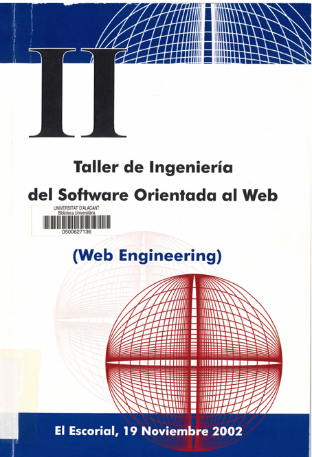 Imagen de portada del libro II Taller de Ingeniería del Software Orientada al Web (Web Engineering)